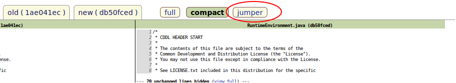 diff jumper screenshot