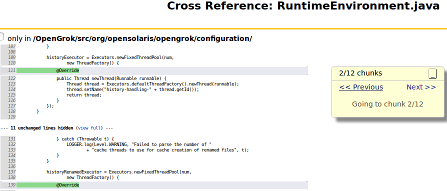 screenshot of diff jumper in action